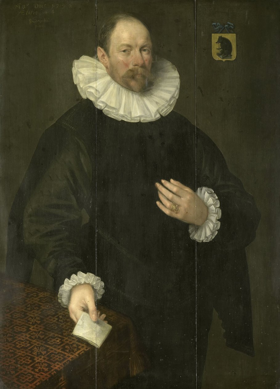 Paulus Cornelisz van Beresteyn (1548-1625), delfti polgármester portréja alkotó: Jacob Willemsz. Delff (I)