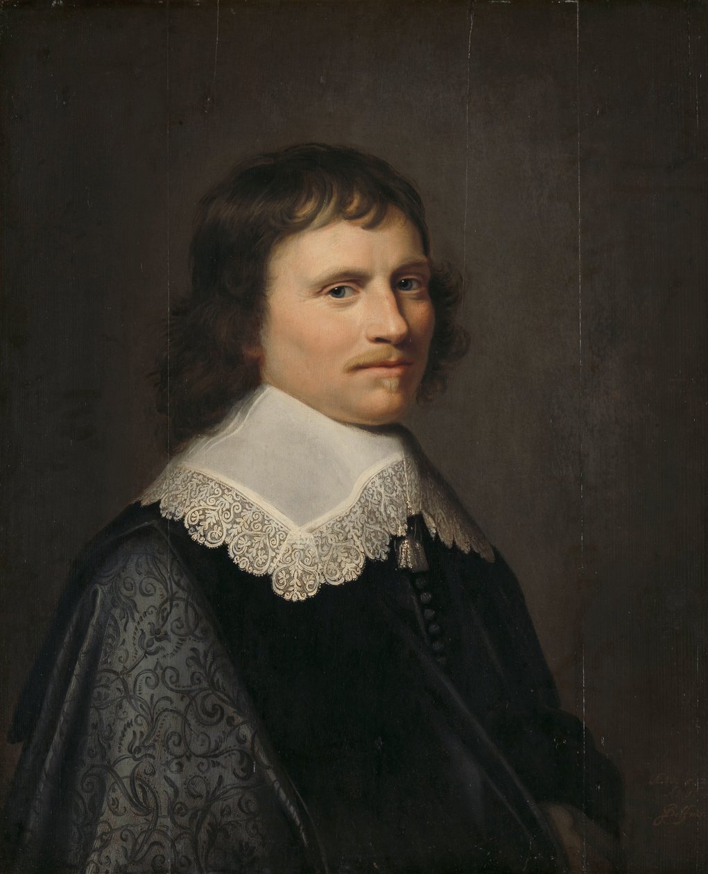 Egy férfi portréja, akiről azt gondolják, hogy Salomon van Schoonhoven (1617-1653), Putten lord hadnagya alkotó: Jacob Willemsz. Delff (II)