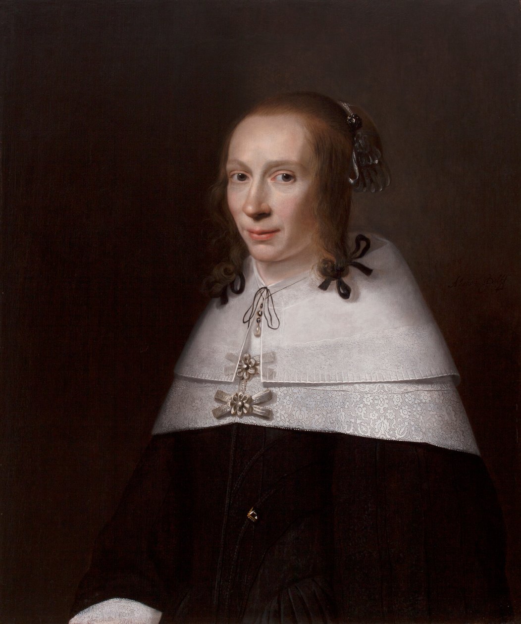 Fiatal nő portréja, 1654 alkotó: Jacob Willemsz Delff