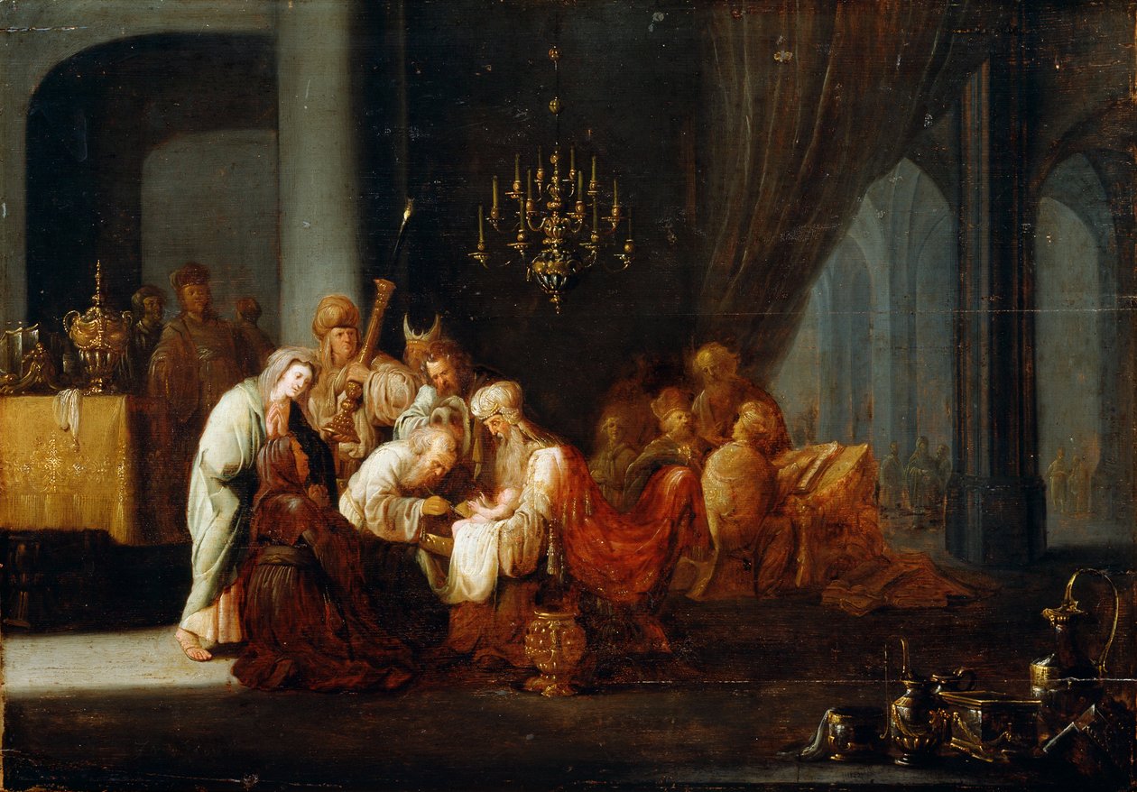 „A körülmetélés”, 17. század alkotó: Jacob Willemsz de Wet the Elder