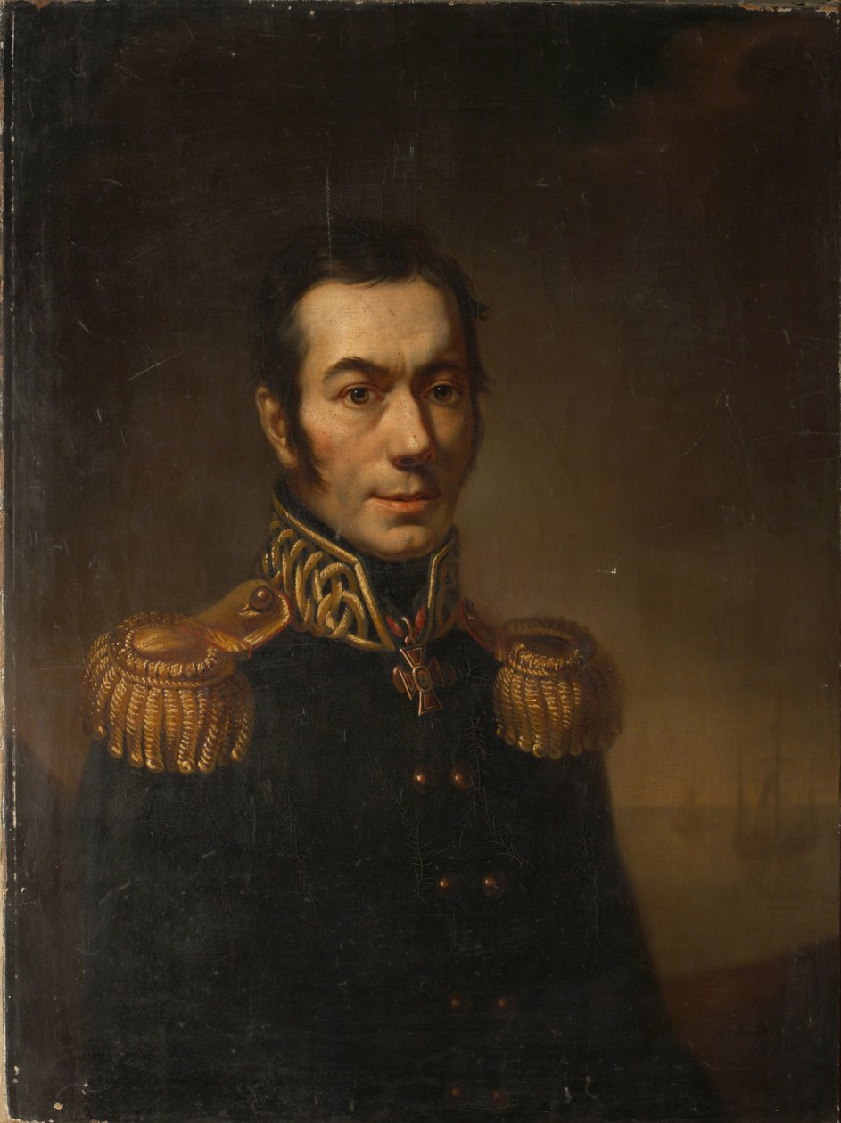 Platon Yakovlevich Gamaleya író portréja 1766-1817, 1821 alkotó: Jacob Zalessky