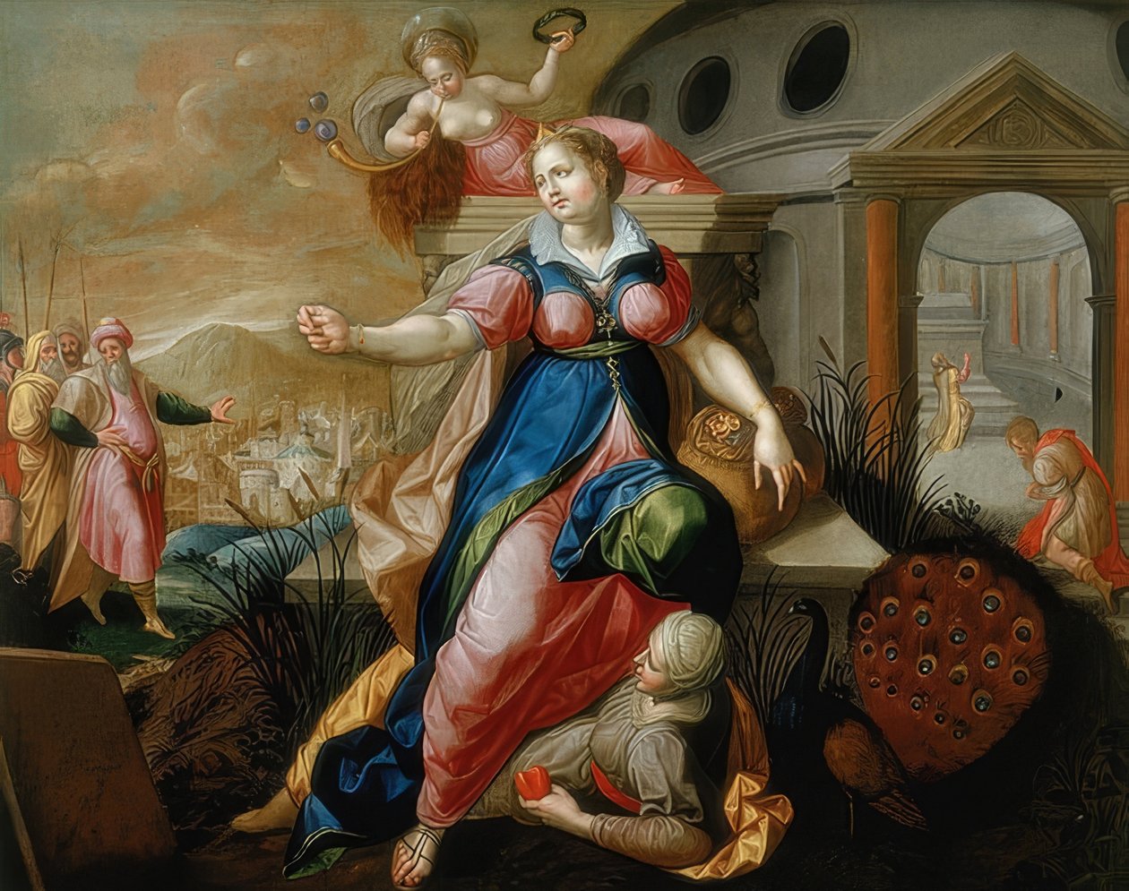 A hét halálos bűn: a büszkeség. 1570-75 körül alkotó: Jacob de Backer