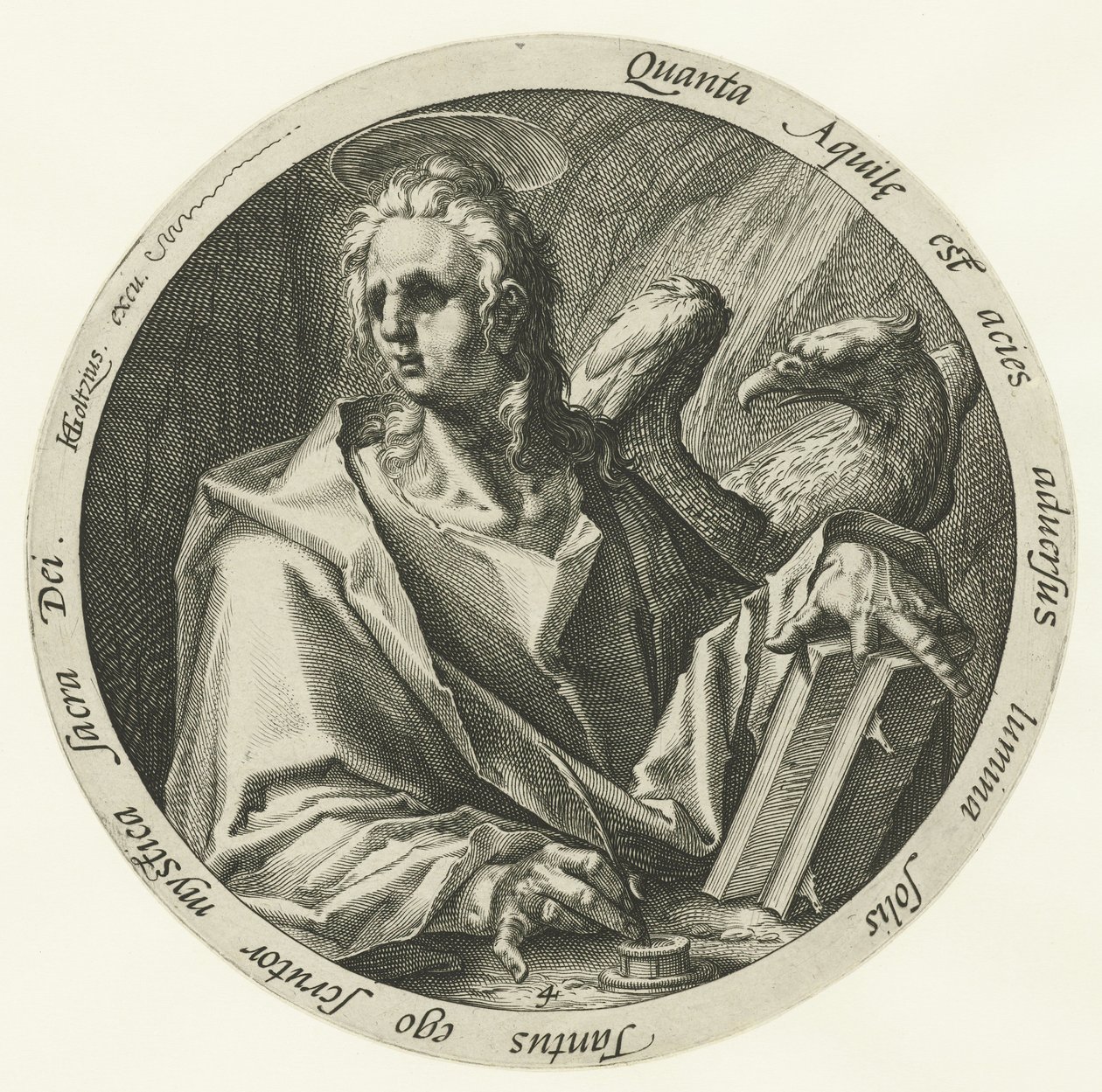János evangélista A négy evangélista (sorozat címe) alkotó: Jacob de Gheyn (II) (attributed to)