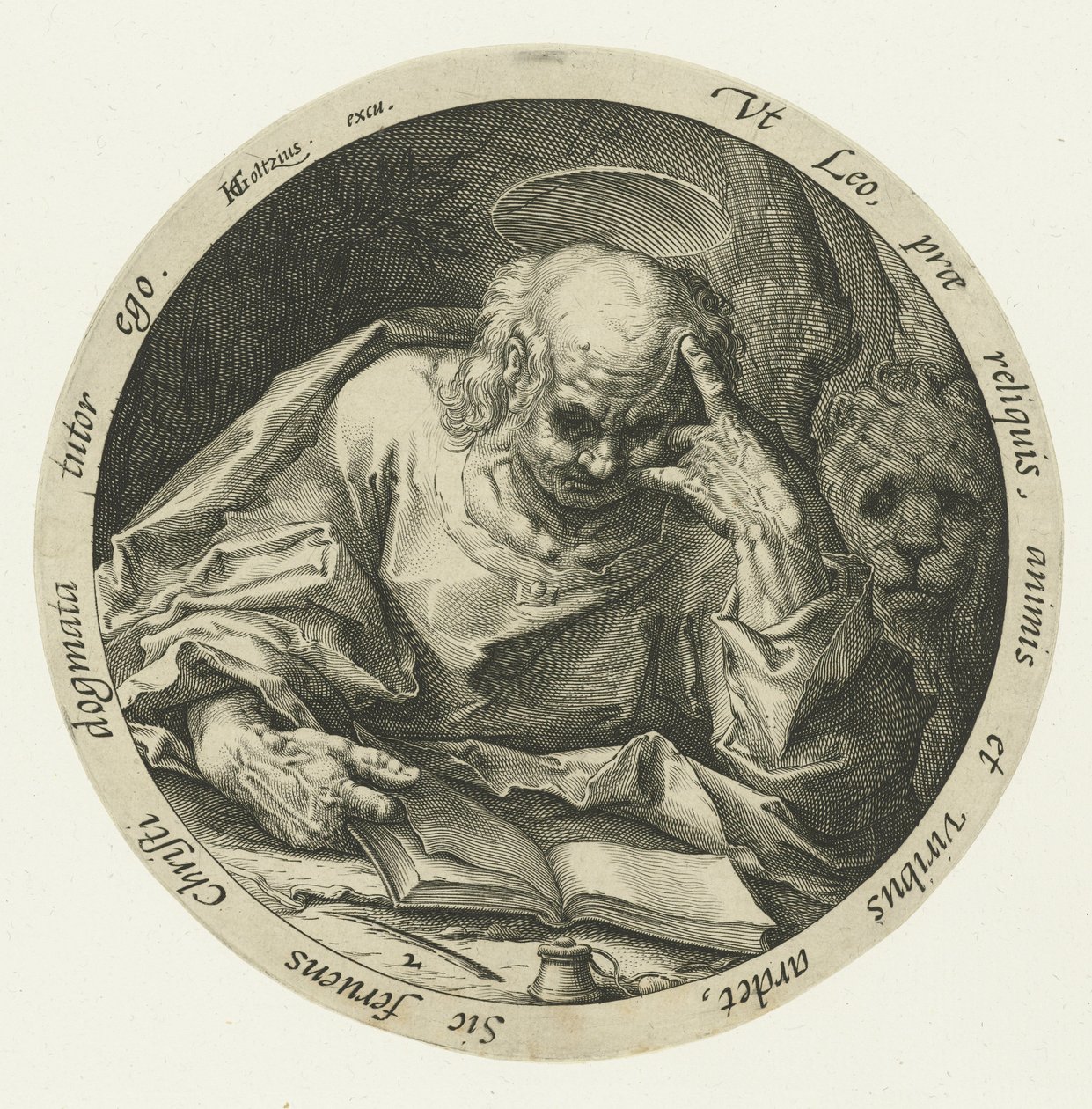 Márk evangélista A négy evangélista (sorozat címe) alkotó: Jacob de Gheyn (II) (attributed to)