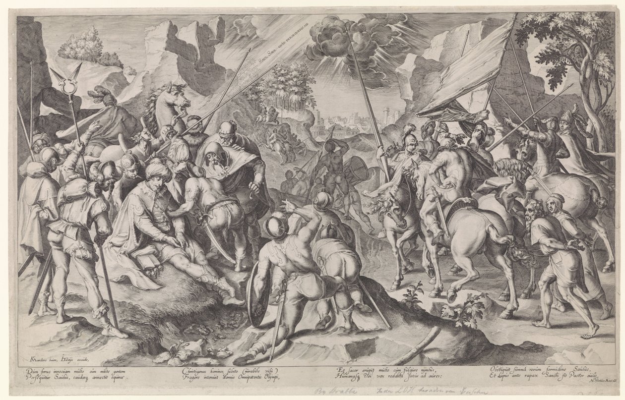Pál megtérése alkotó: Jacob de Gheyn (II) (attributed to workshop of)