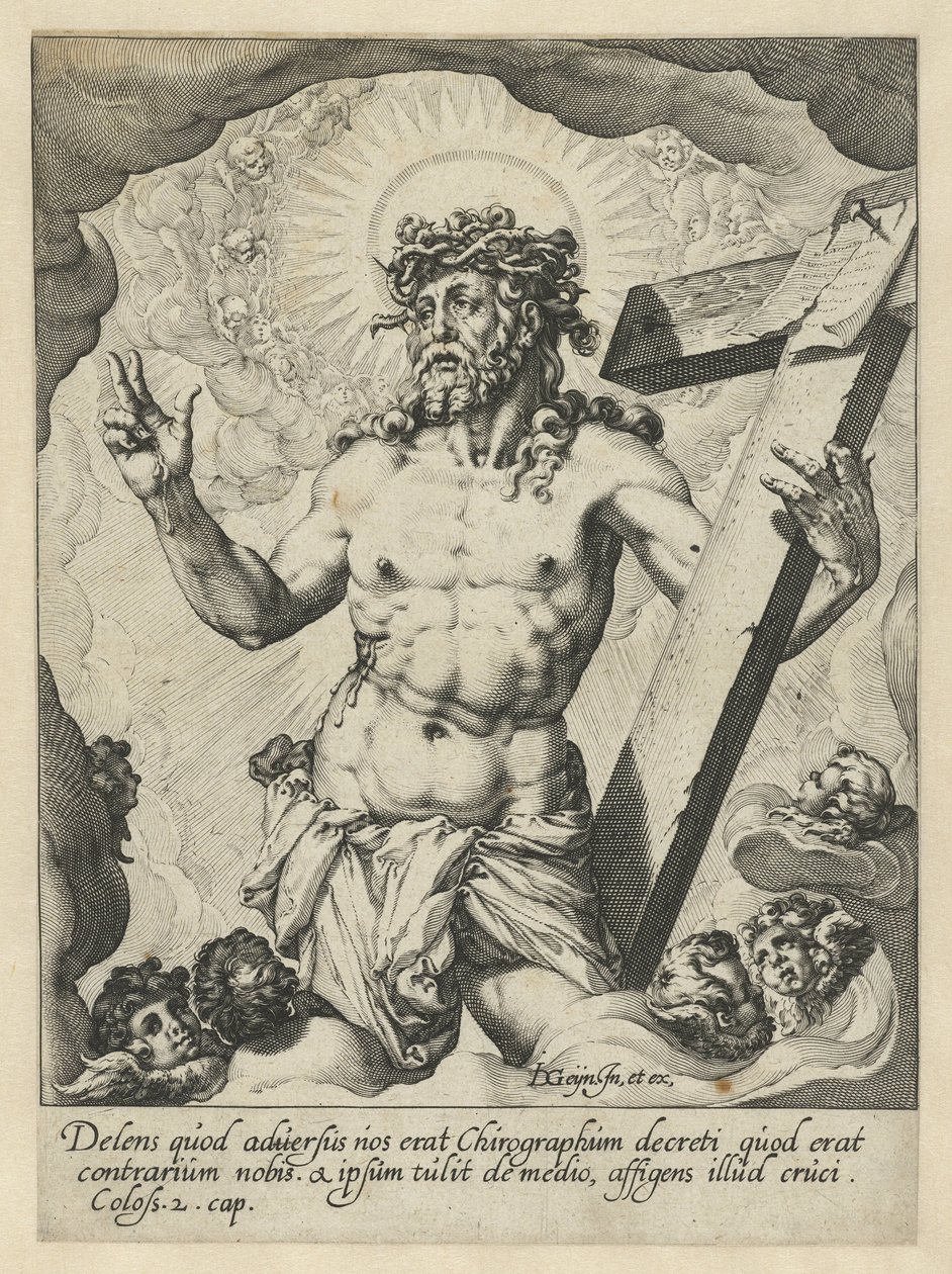 Krisztus mint a fájdalmak embere alkotó: Jacob de Gheyn (II) (workshop of)