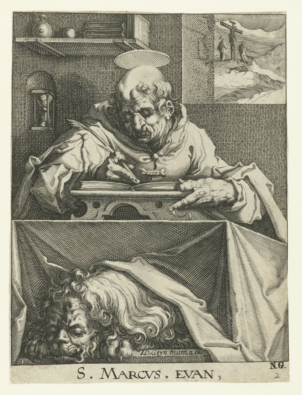 Márk evangélista A négy evangélista (sorozat címe) alkotó: Jacob de Gheyn (II) (workshop of)