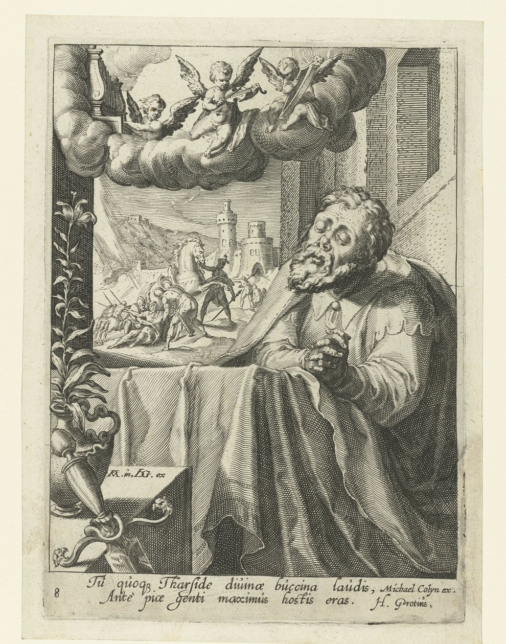 Pál, mint bűnbánó bűnös Nyolc bűnbánó bűnös az Ó- és Újszövetségből (sorozat címe) alkotó: Jacob de Gheyn (II) (workshop of)