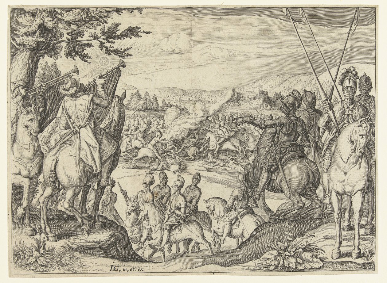 lovas küzdelem A Lovasiskola (sorozat címe) alkotó: Jacob de Gheyn (II) (workshop of)