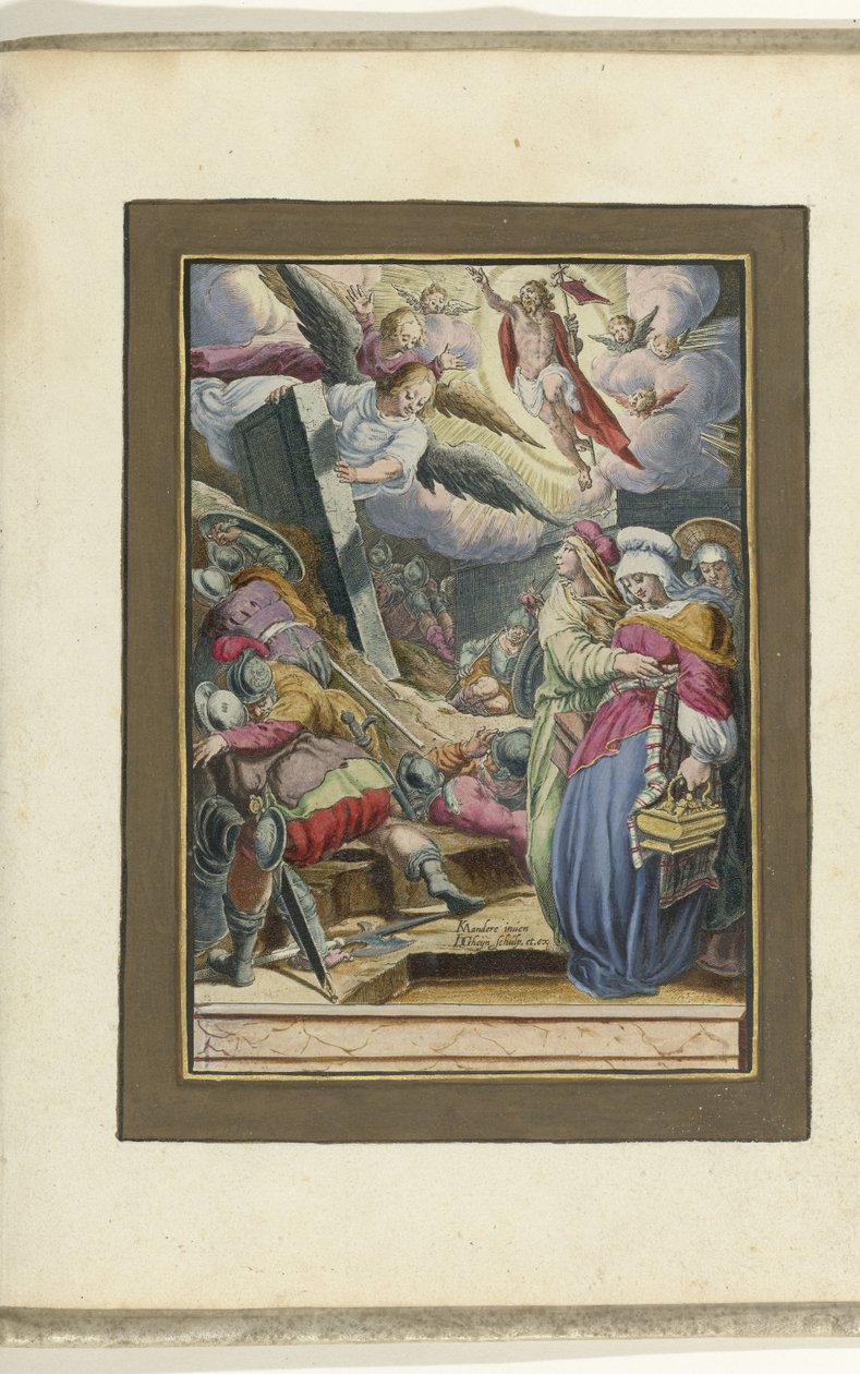 Feltámadás Krisztus szenvedése (sorozat címe) alkotó: Jacob de Gheyn (II)
