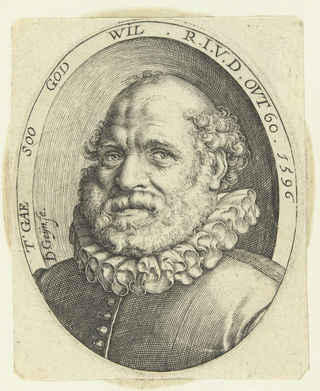 Portré Rutgaert Jansz. 60 évesen alkotó: Jacob de Gheyn (II)