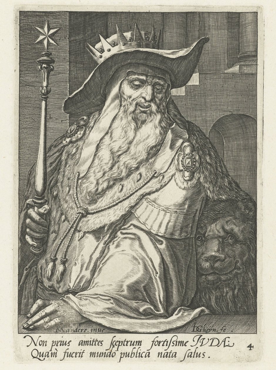 Júda őse Izrael ősei (sorozat címe) Jákob tizenkét fia (sorozat címe) alkotó: Jacob de Gheyn (II)