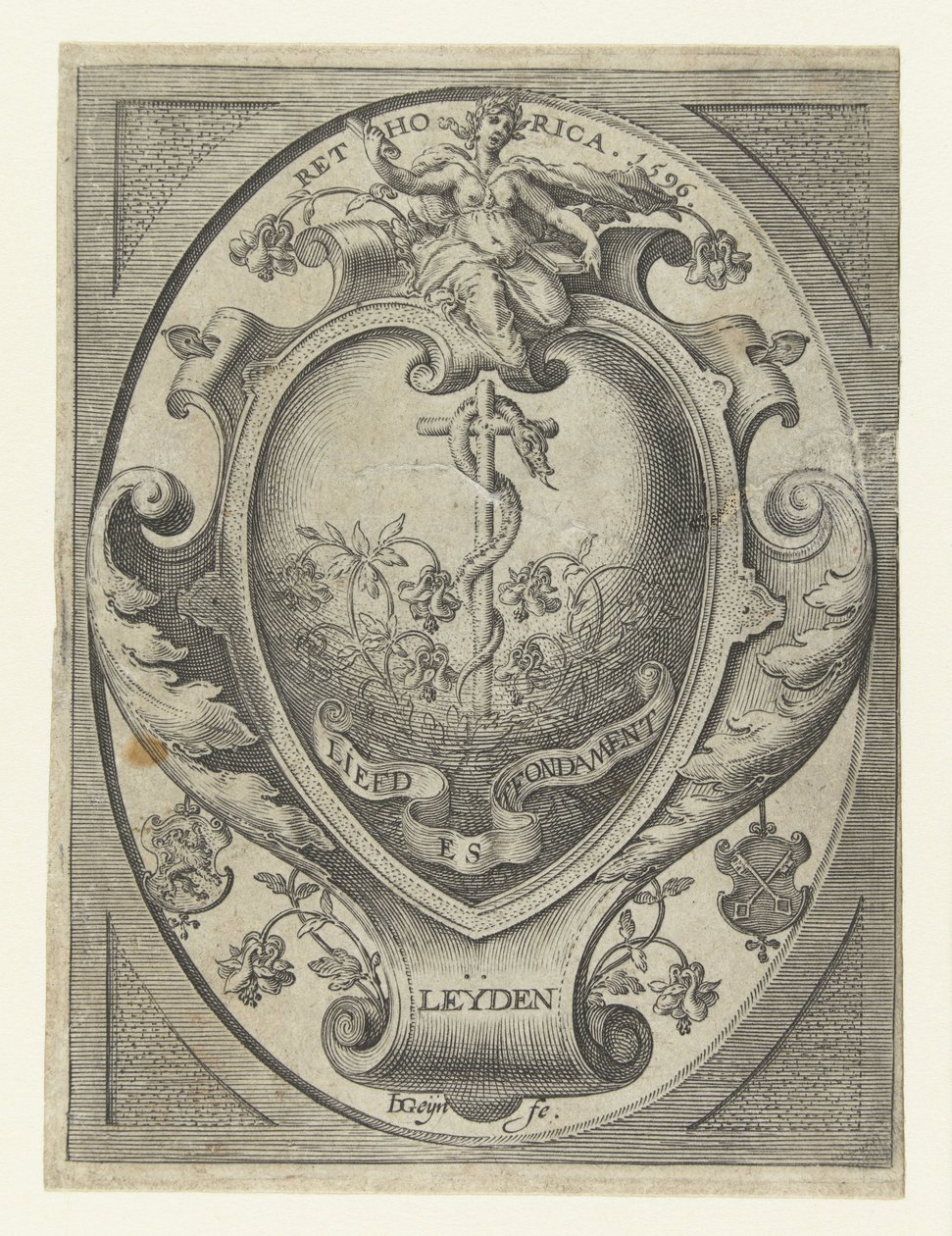 A Leideni Retorika Kamara címere A szeretet az alap alkotó: Jacob de Gheyn (II)