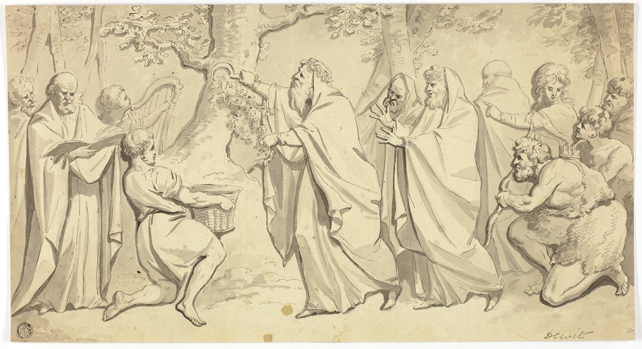 Druidák fagyöngy vágása alkotó: Jacob de Wit