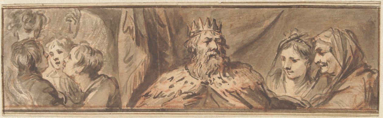 Királyfigura és a fiatal férfiak a kemencében alkotó: Jacob de Wit