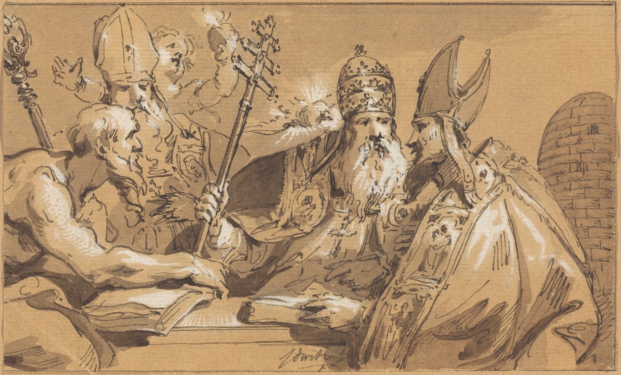 A négy egyházatya alkotó: Jacob de Wit