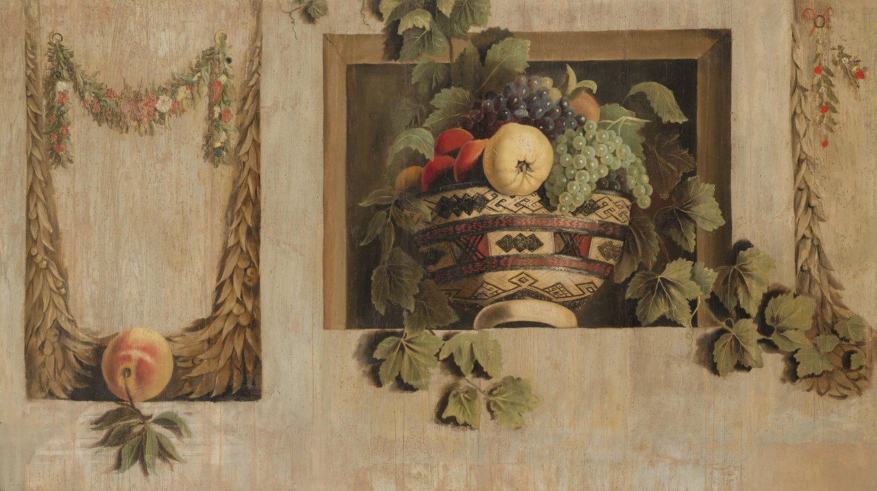 Csendélet gyümölcs- és virágfüzérekkel alkotó: Jacob van Campen