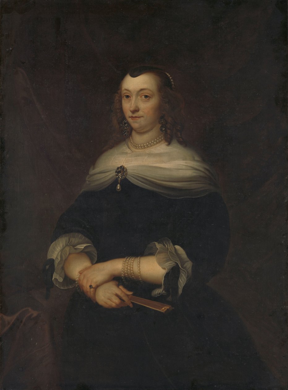 Egy nő portréja, Lucretia Boudaen (1616-1663), Jean Ortt felesége és Christoffel van Gangelt második felesége alkotó: Jacob van Loo (copy after)