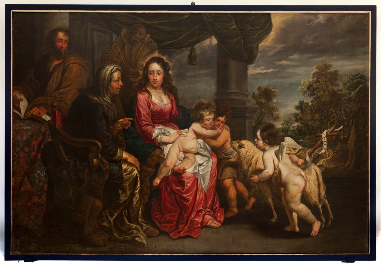 A Szent Család Keresztelő Szent Jánossal és Józseffel, J. Van Oosttal. 17. század vége (festmény) alkotó: Jacob van Oost