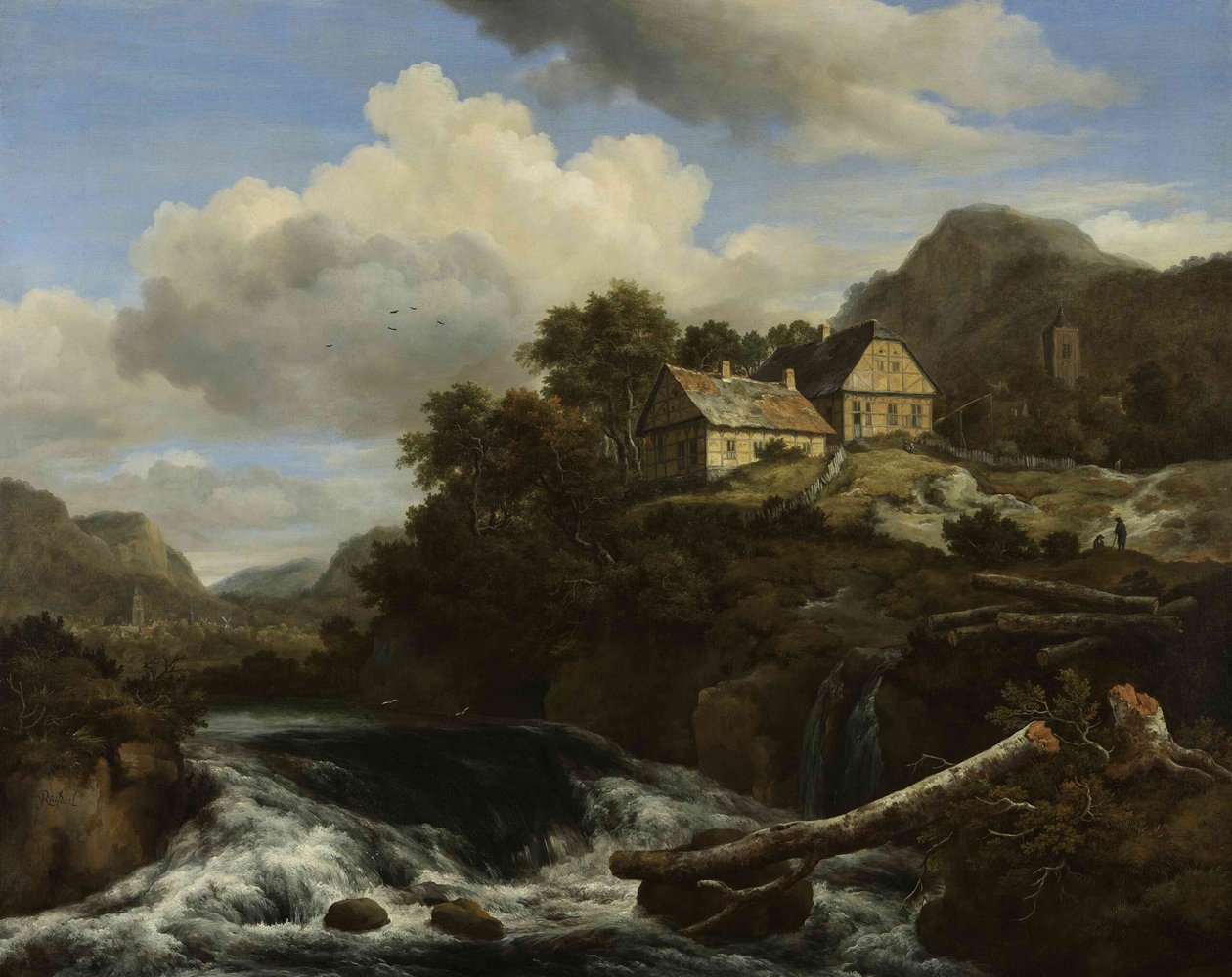 Egy vízesés alkotó: Jacob van Ruisdael