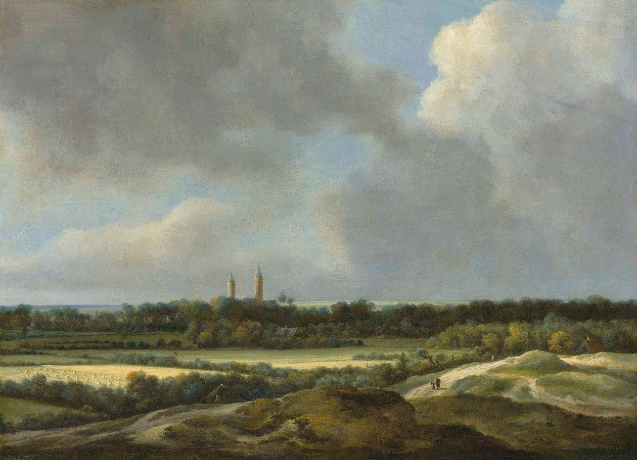 Kiterjedt táj, gabonaföldekkel, Heemstede mögött. alkotó: Jacob van Ruisdael