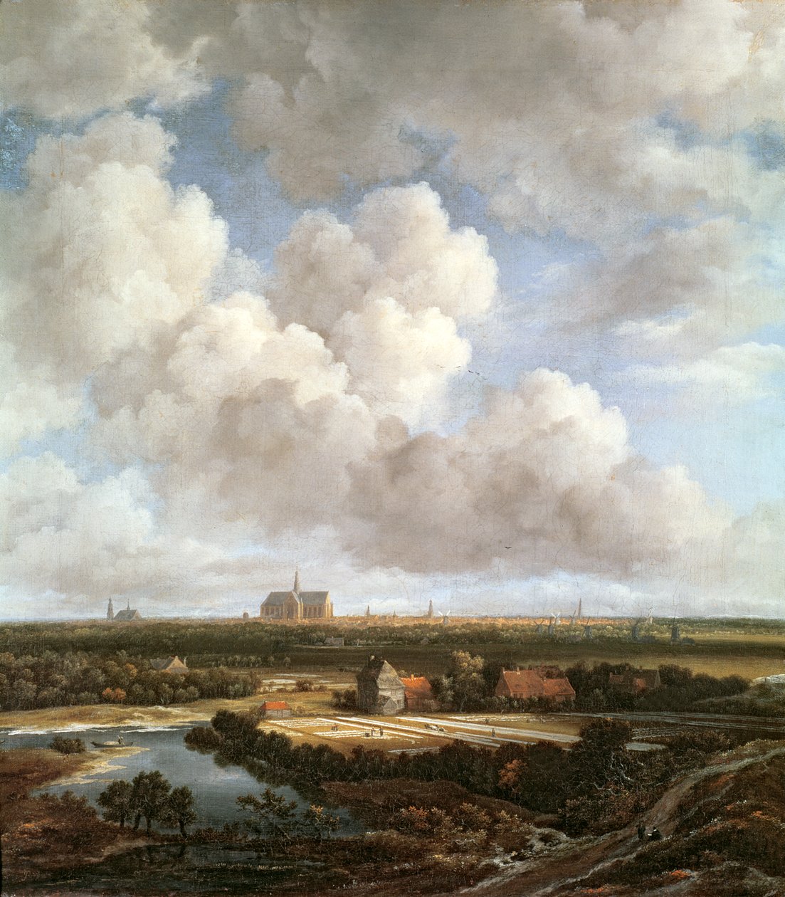 Fehérítőföld a vidéken Haarlem közelében, 1670 alkotó: Jacob van Ruisdael