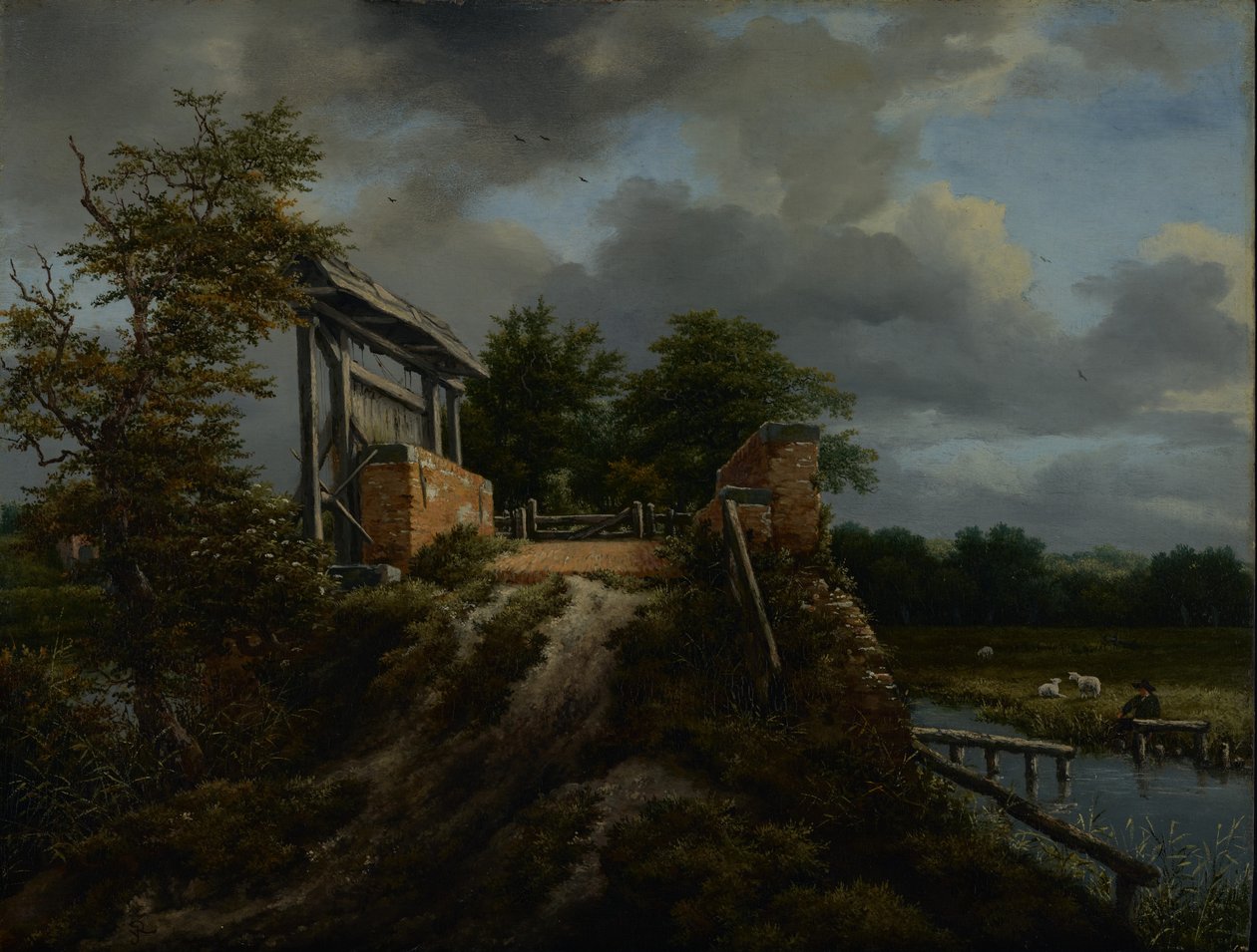 Híd zsilippel alkotó: Jacob van Ruisdael