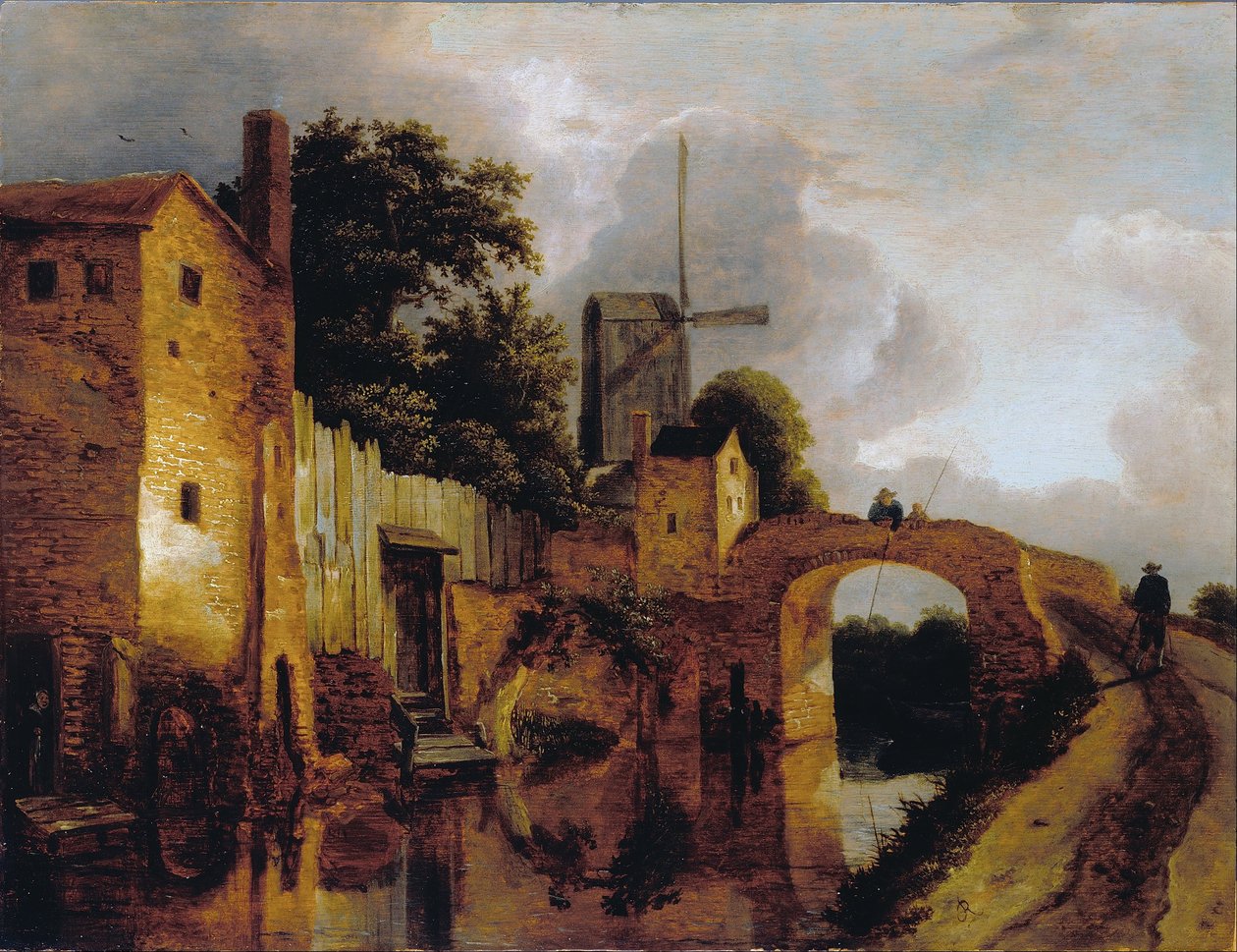 Csatorna híddal alkotó: Jacob van Ruisdael