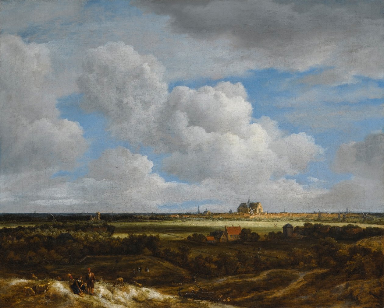 Német: Blick auf Haarlem Haarlem látképe (Haerlempje) alkotó: Jacob van Ruisdael