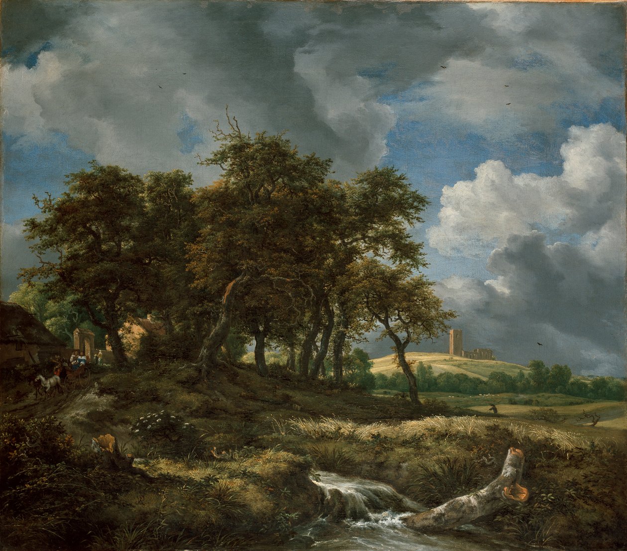Muiderberg melletti táj, 1650-es évek eleje alkotó: Jacob van Ruisdael