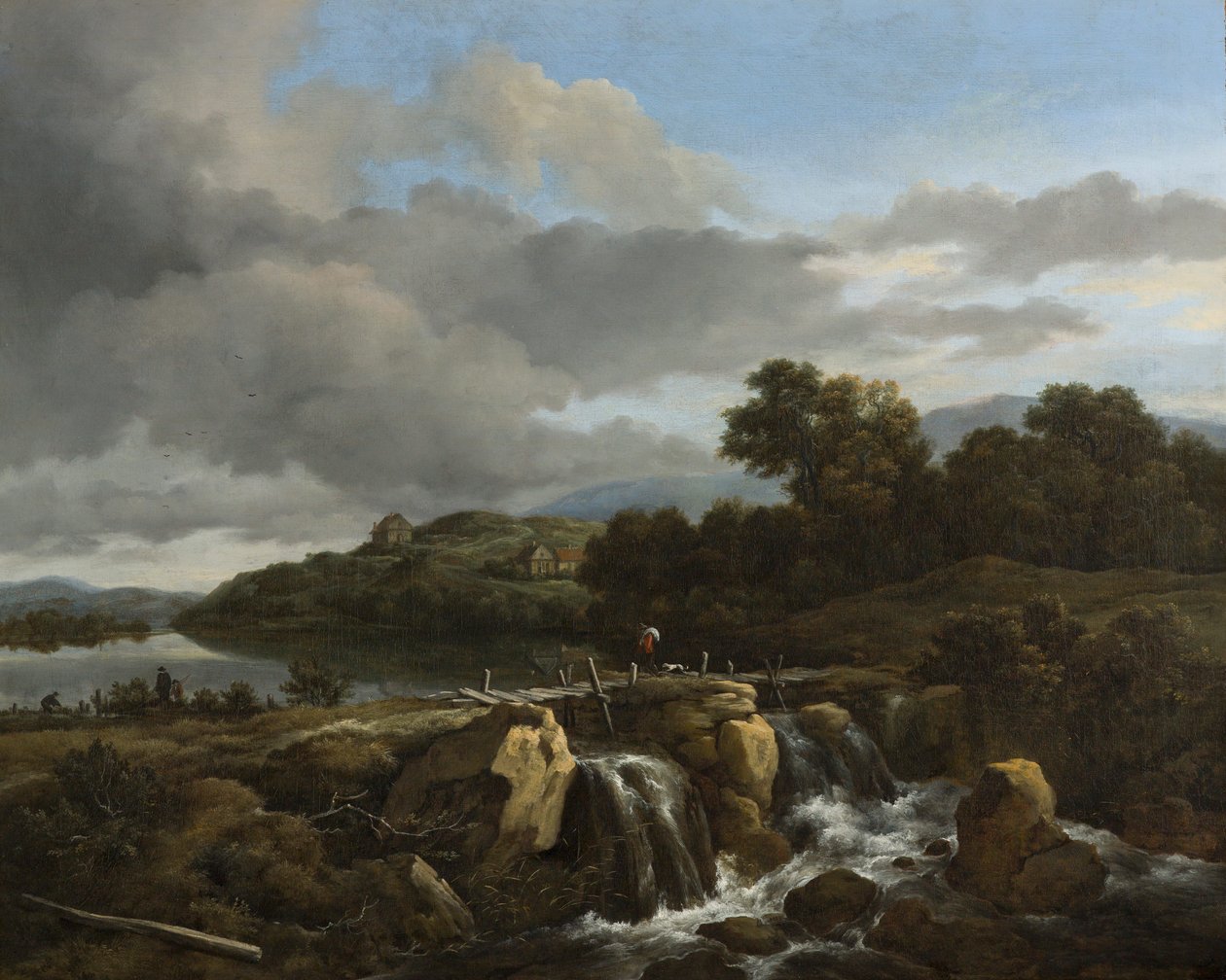 Táj vízeséssel alkotó: Jacob van Ruisdael
