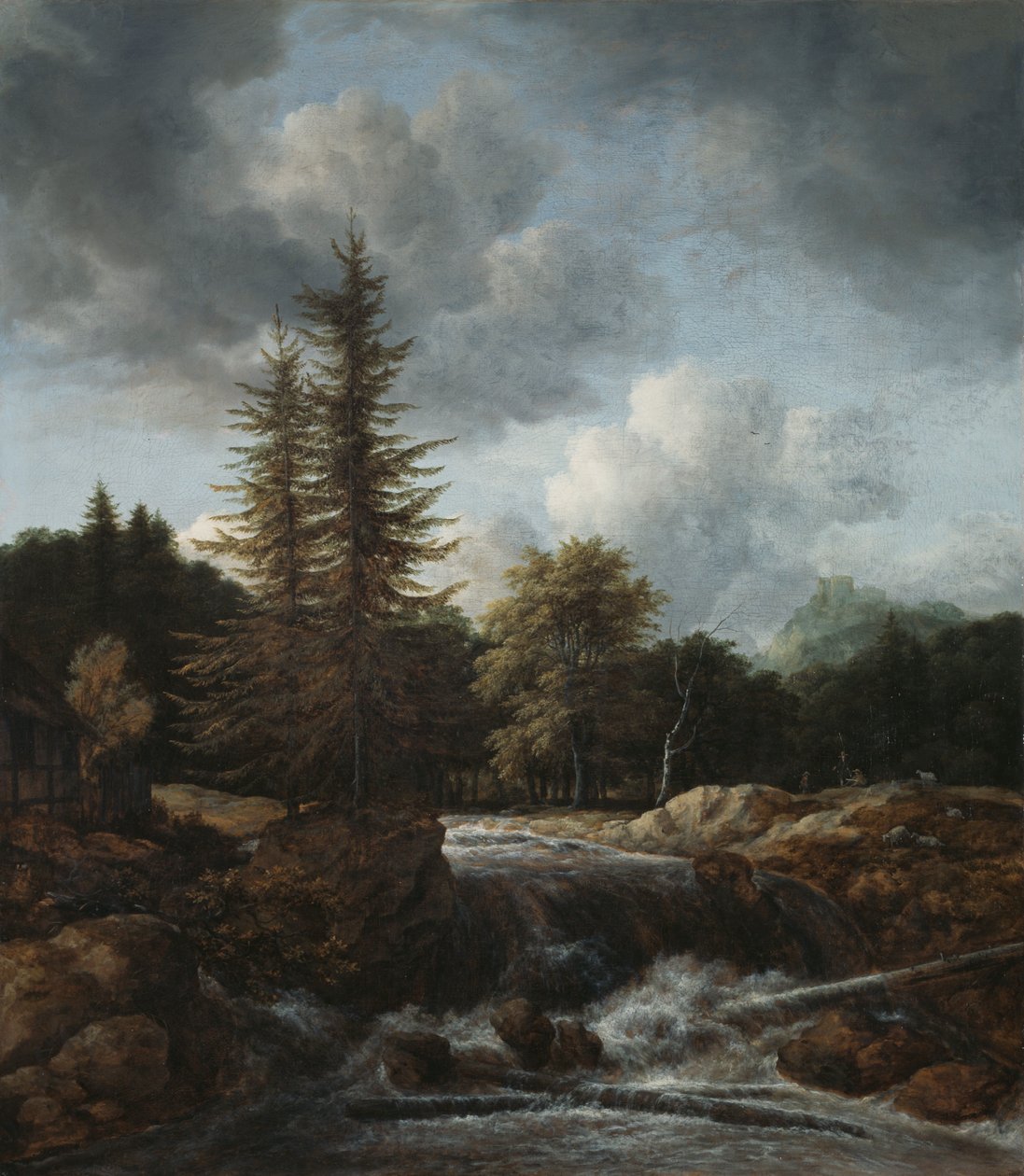 Táj vízeséssel alkotó: Jacob van Ruisdael