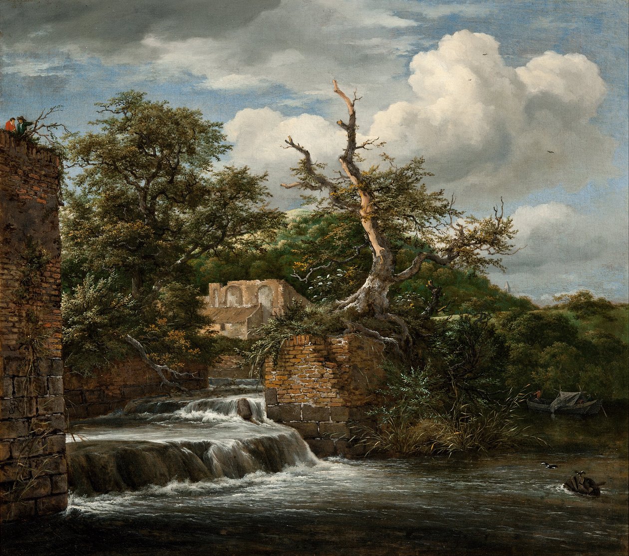 Tájkép malomfutóval és romokkal alkotó: Jacob van Ruisdael