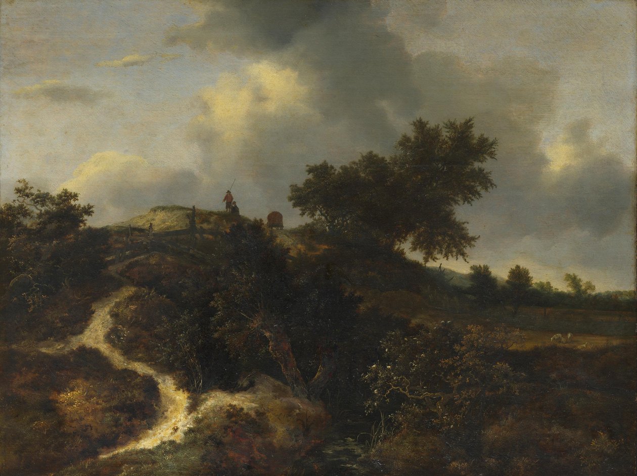 Fákkal benőtt homokdombok alkotó: Jacob van Ruisdael