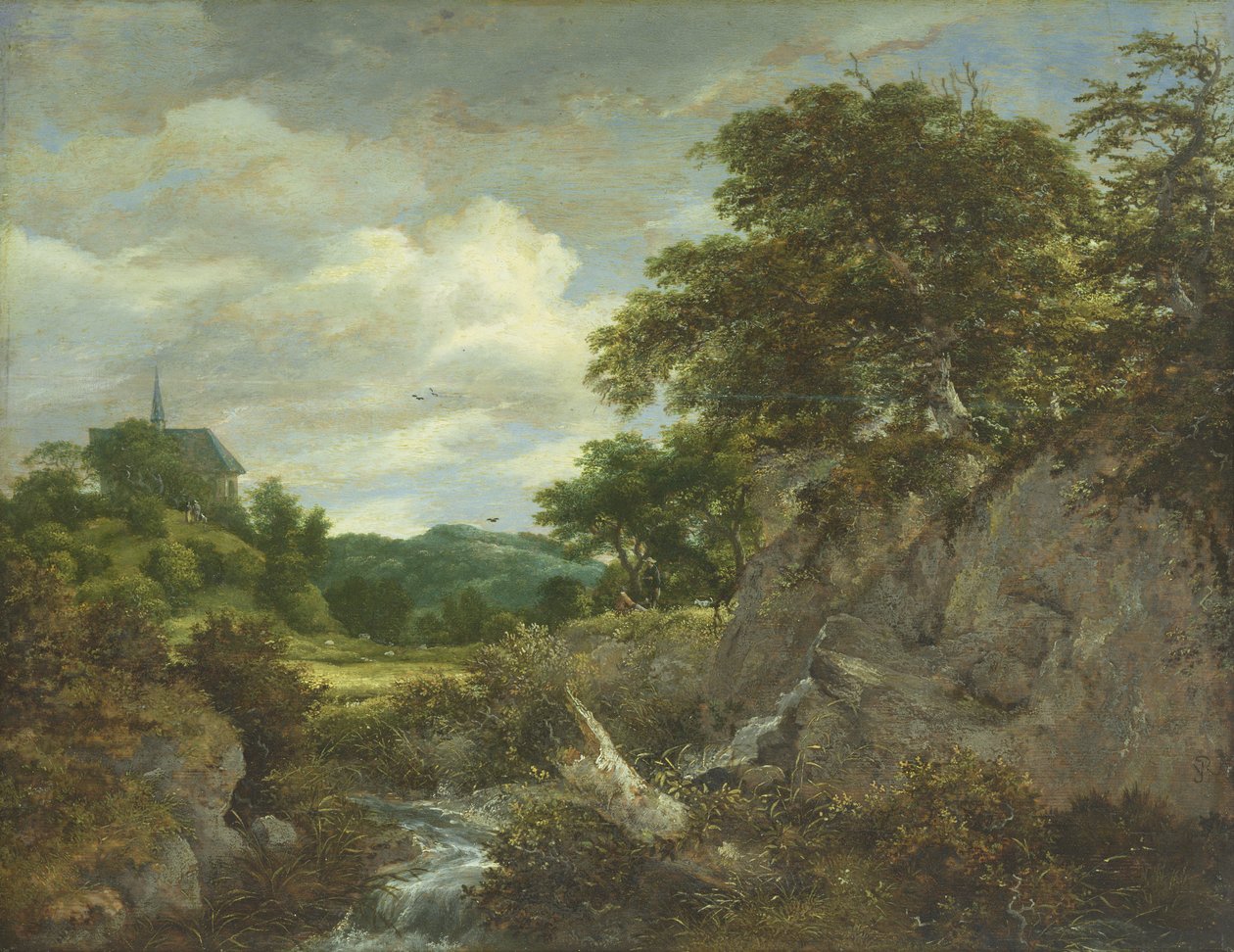 A templom a dombon alkotó: Jacob van Ruisdael