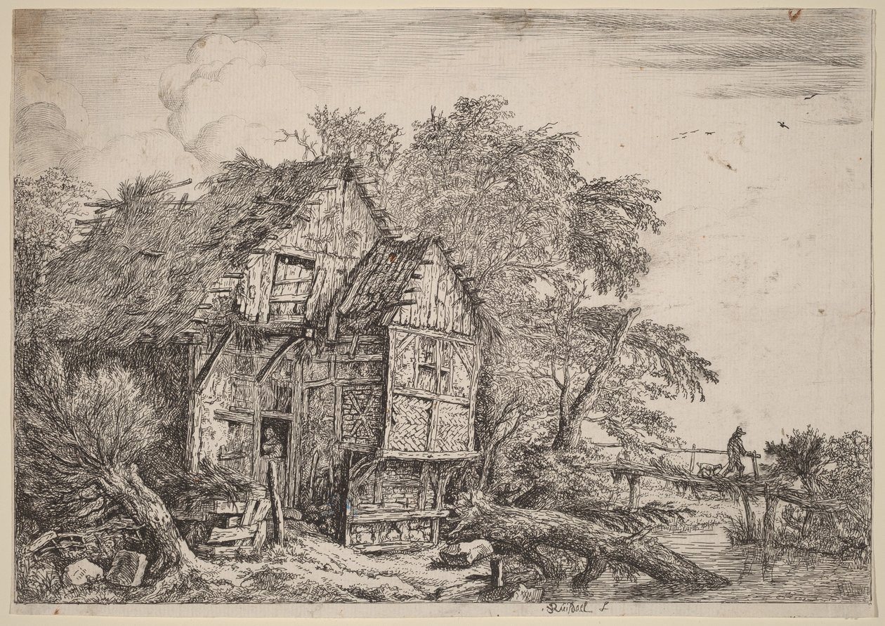 A kis híd alkotó: Jacob van Ruisdael