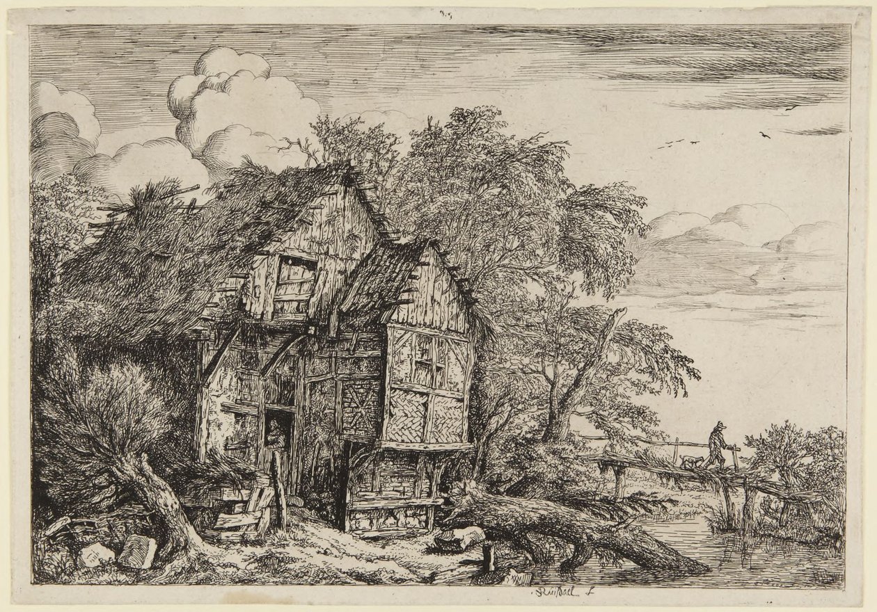 A kis híd alkotó: Jacob van Ruisdael