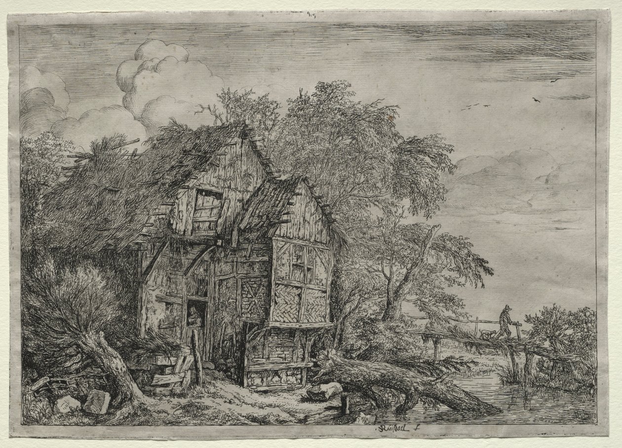A Kis Híd. alkotó: Jacob van Ruisdael