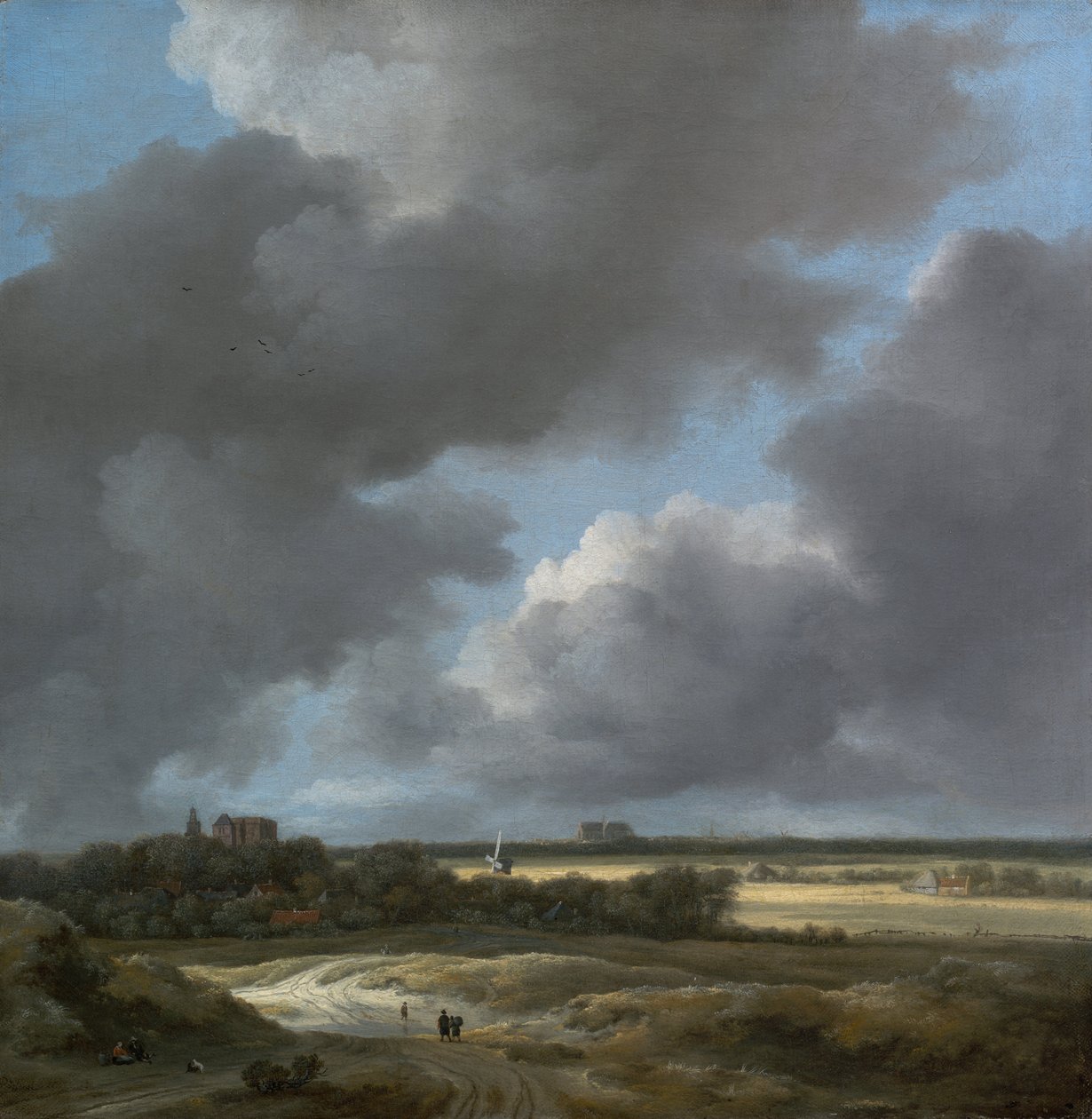 Alkmaar látképe alkotó: Jacob van Ruisdael