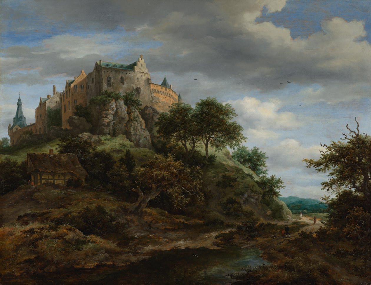 A bentheimi vár látképe alkotó: Jacob van Ruisdael