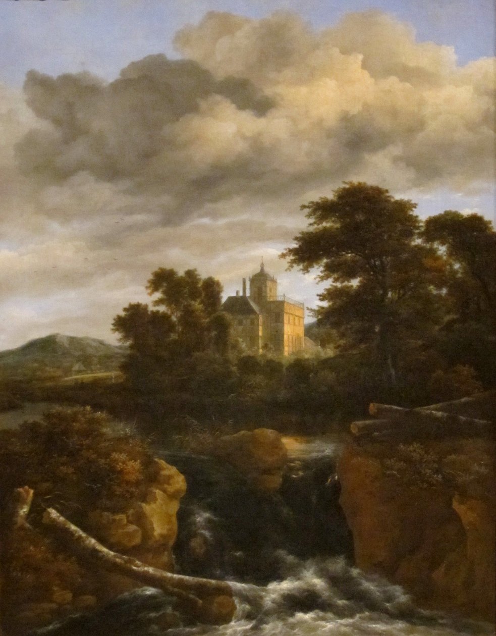 Vízesés egy kastély előtt alkotó: Jacob van Ruisdael