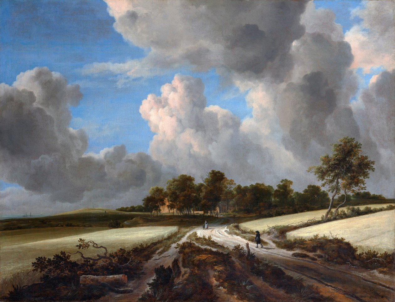 Búzamezők alkotó: Jacob van Ruisdael