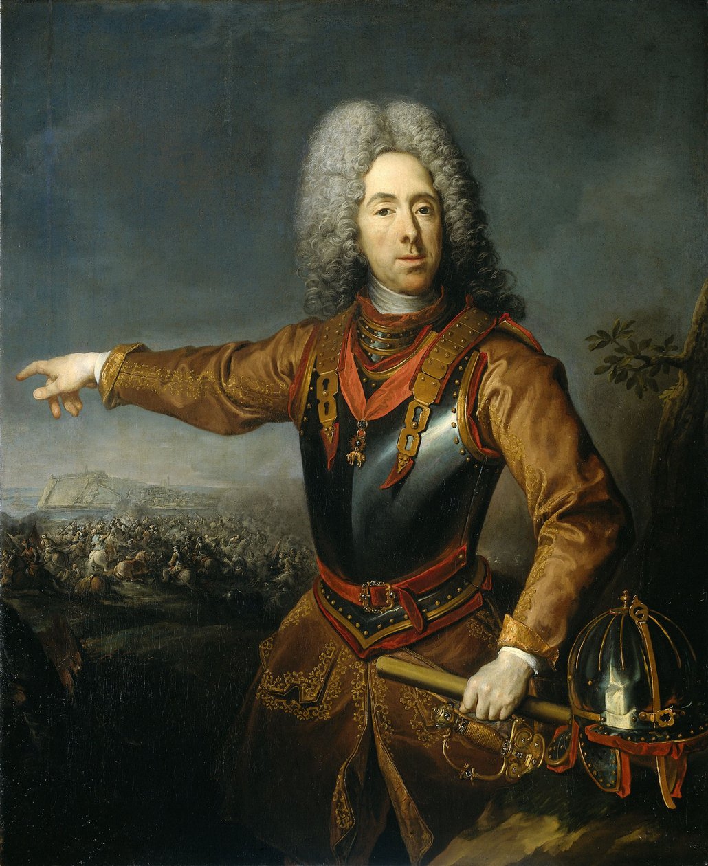 Savoyai Jenő herceg portréja 1663-1736, 1718 alkotó: Jacob van Schuppen