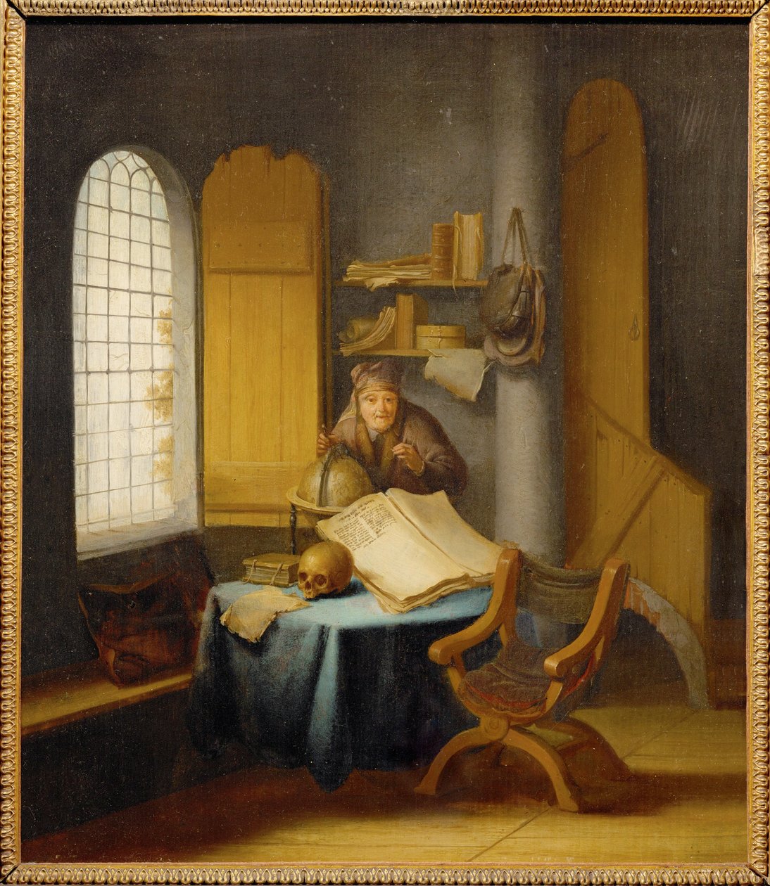 Egy tudós a tanulmányában ... alkotó: Jacob van Spreeuwen
