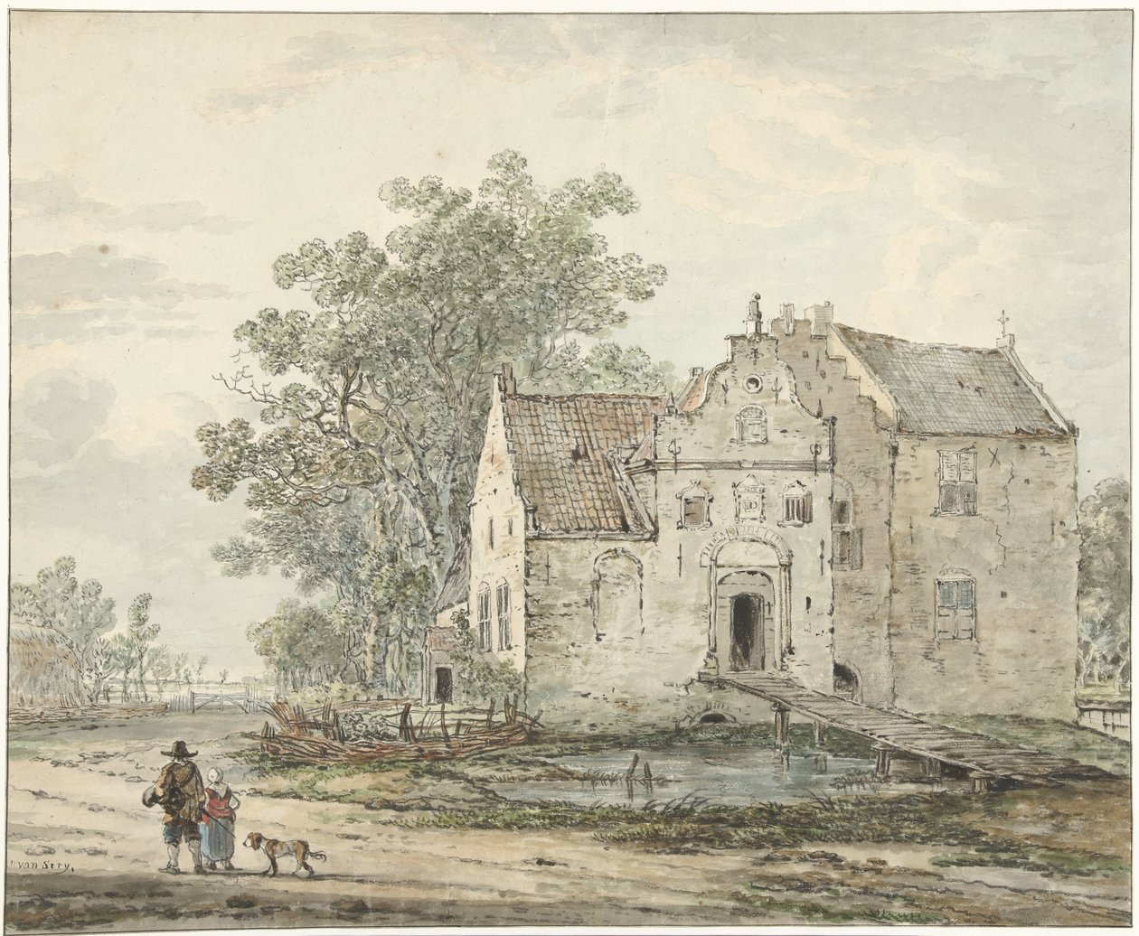 IJzendoorn kastély a Betuwe-ban alkotó: Jacob van Strij