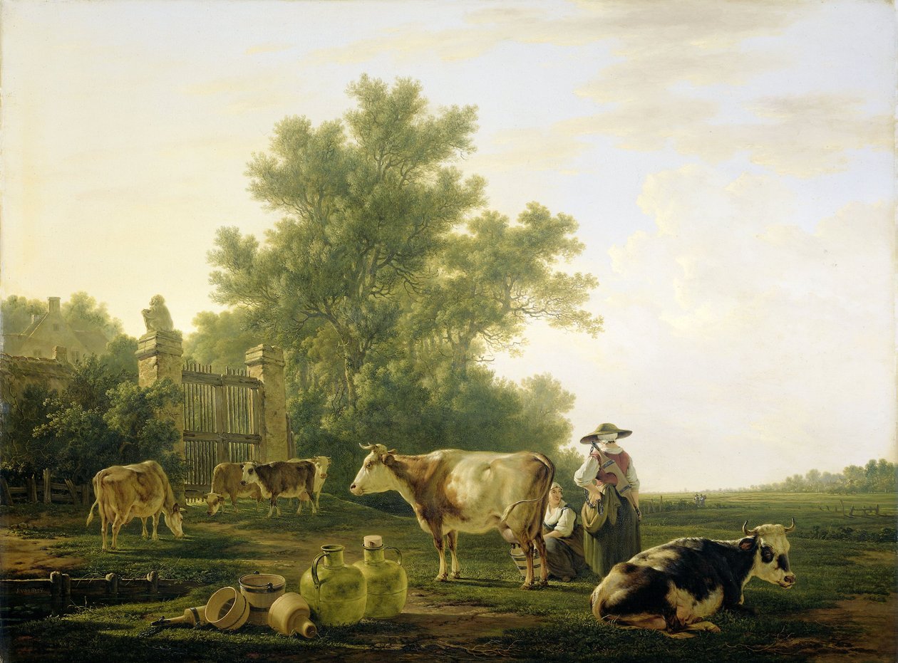 Fejési idő alkotó: Jacob van Strij