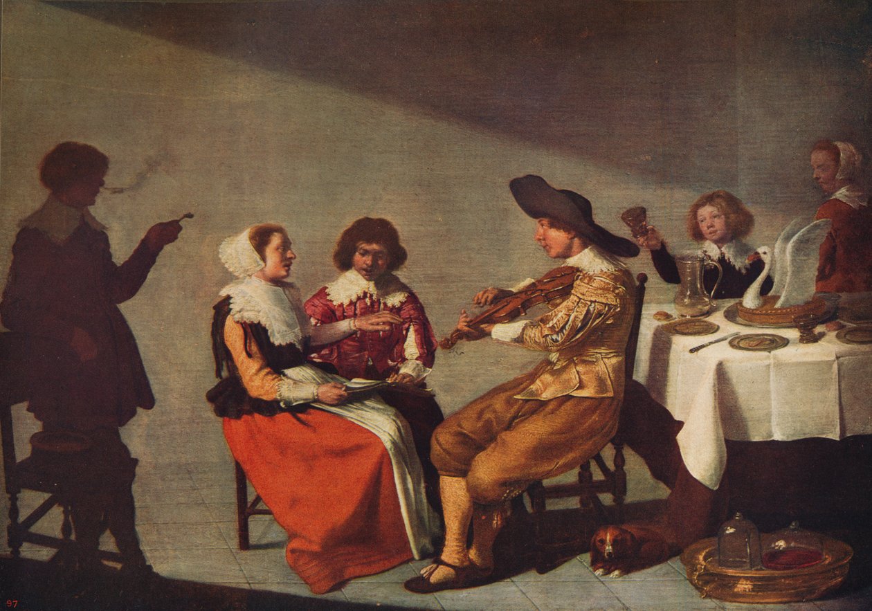 Zenés mulatság, 1631, 1915 alkotó: Jacob van Velsen