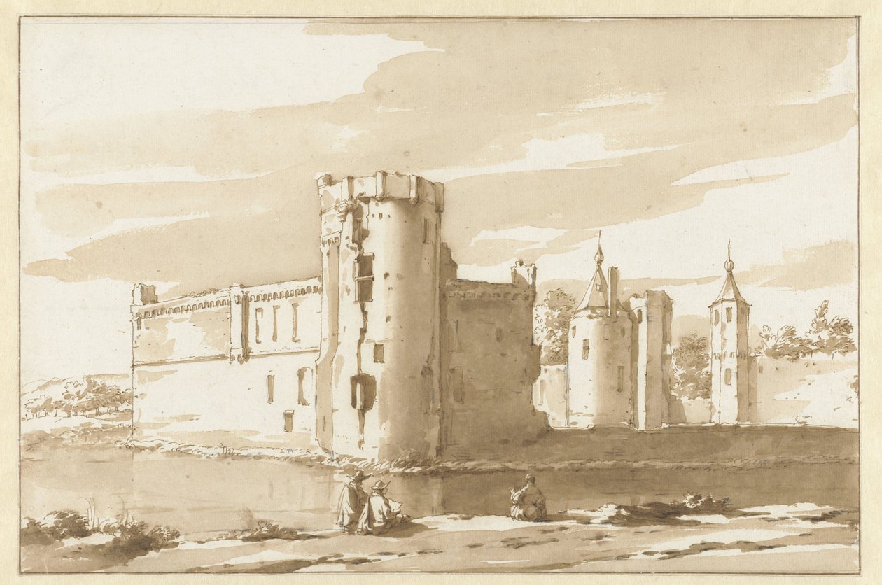 Kilátás a St. Aldegonde kastélyra Nyugat-Souburgban alkotó: Jacob van der Ulft (attributed to)