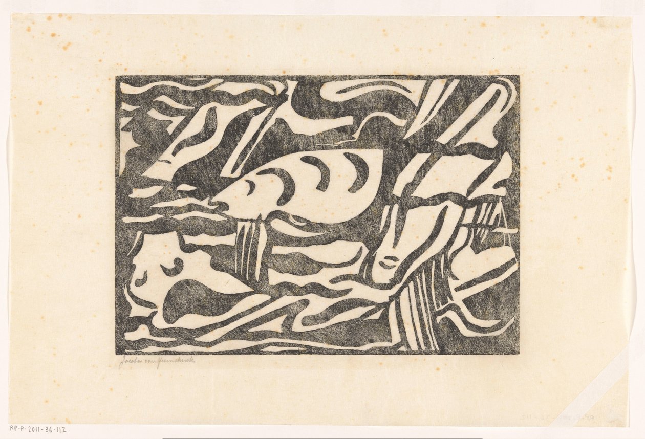 Kompozíció XIII (eredeti cím) alkotó: Jacoba van Heemskerck (signed by artist)
