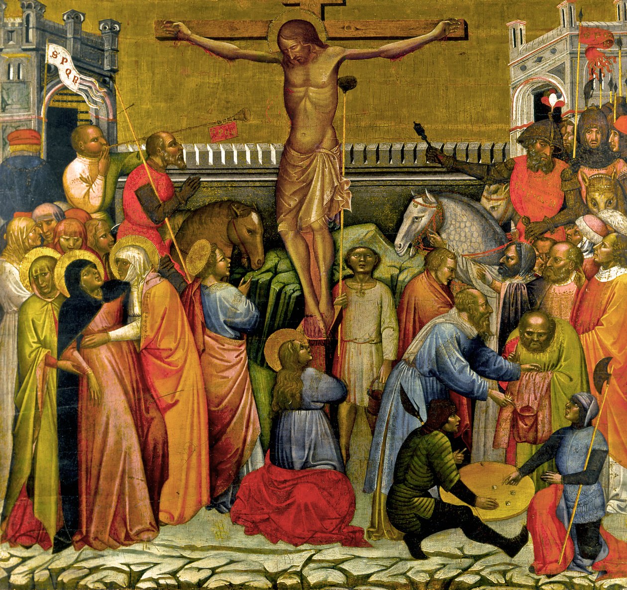 Keresztre feszítés alkotó: Jacobello del Fiore